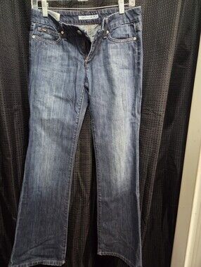 Joe's Jeans Dark Blue Flare & Wide Leg Jeans Fit: Provocateur Size 25